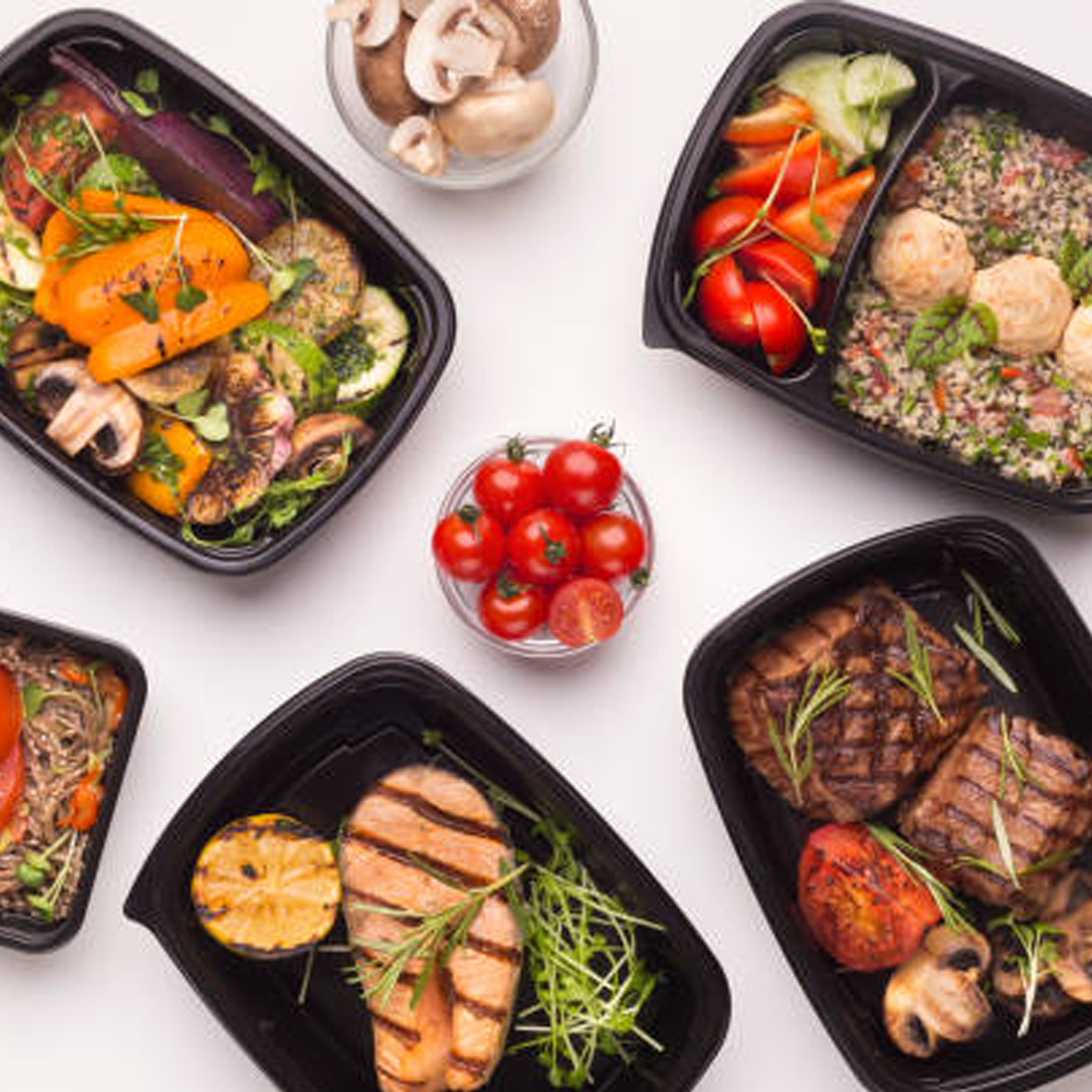 Roasted Vegetables on Caulimash